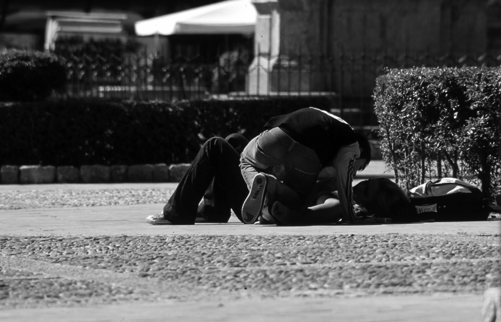 Outside Palermo's Cathedral